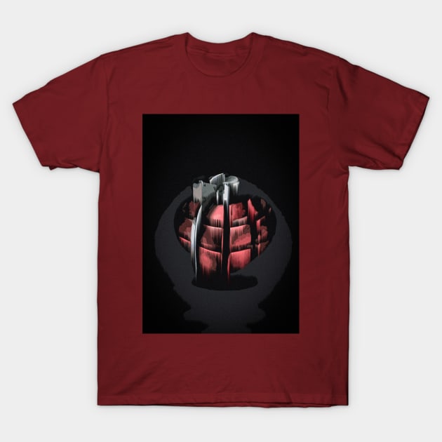 Heart grenade T-Shirt by ms.fits